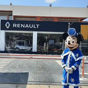 Mascotte Mickey Mouse animation anniversaire Marrakech